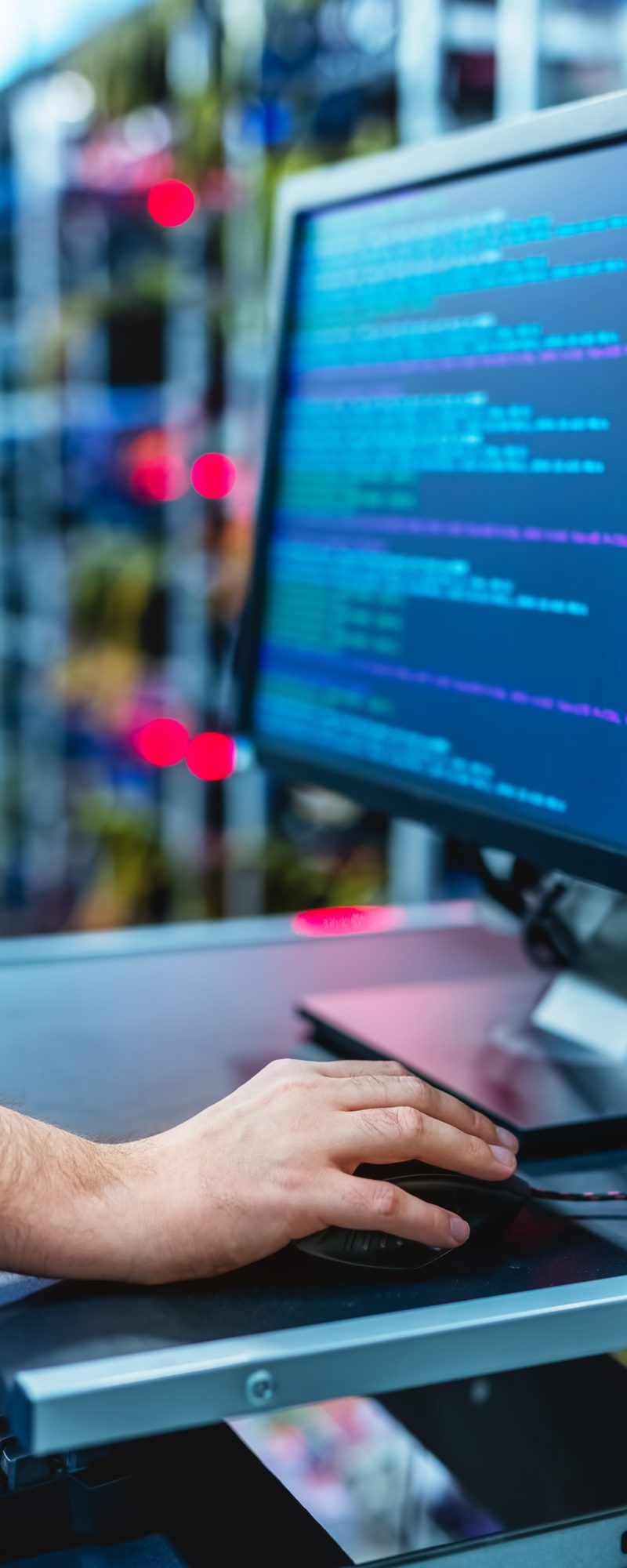 IT specialist working in bitcoin and crypto currency mining farm IT specialist working in bitcoin and crypto currency mining farm