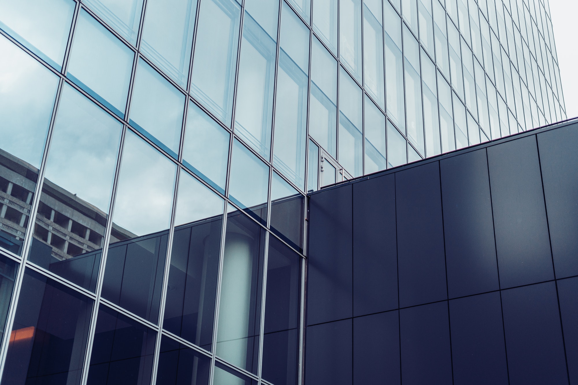 Modern office building facade